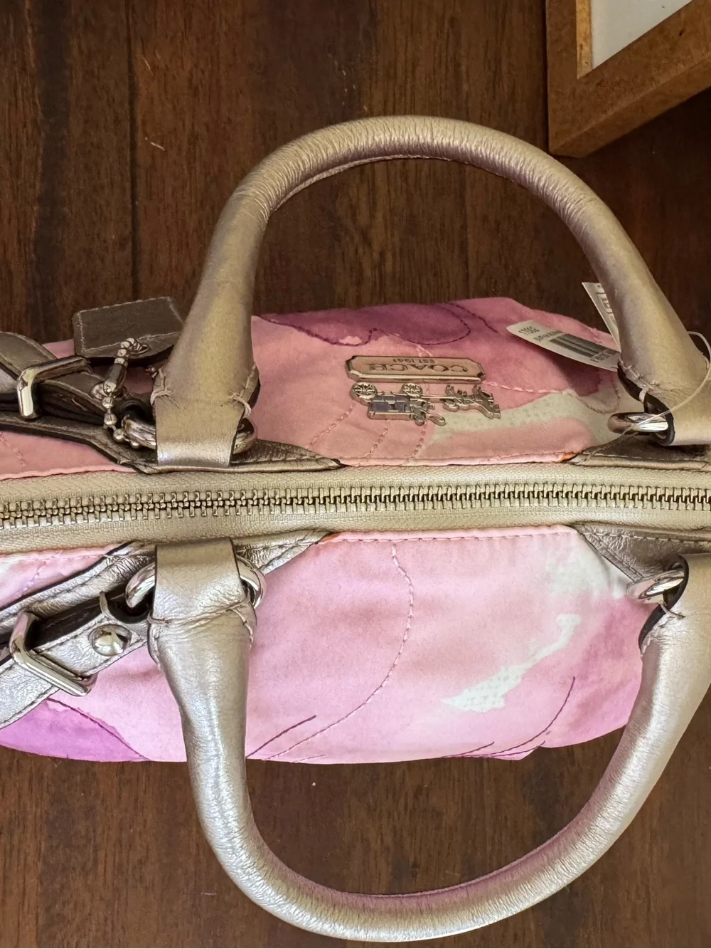 Coach Y2K Madison Watercolor Floral Sophia Satchel Bag 17002 Pink - RARE - NWT